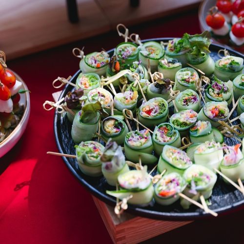 Live grill chef station catering for a villa party in Phuket
